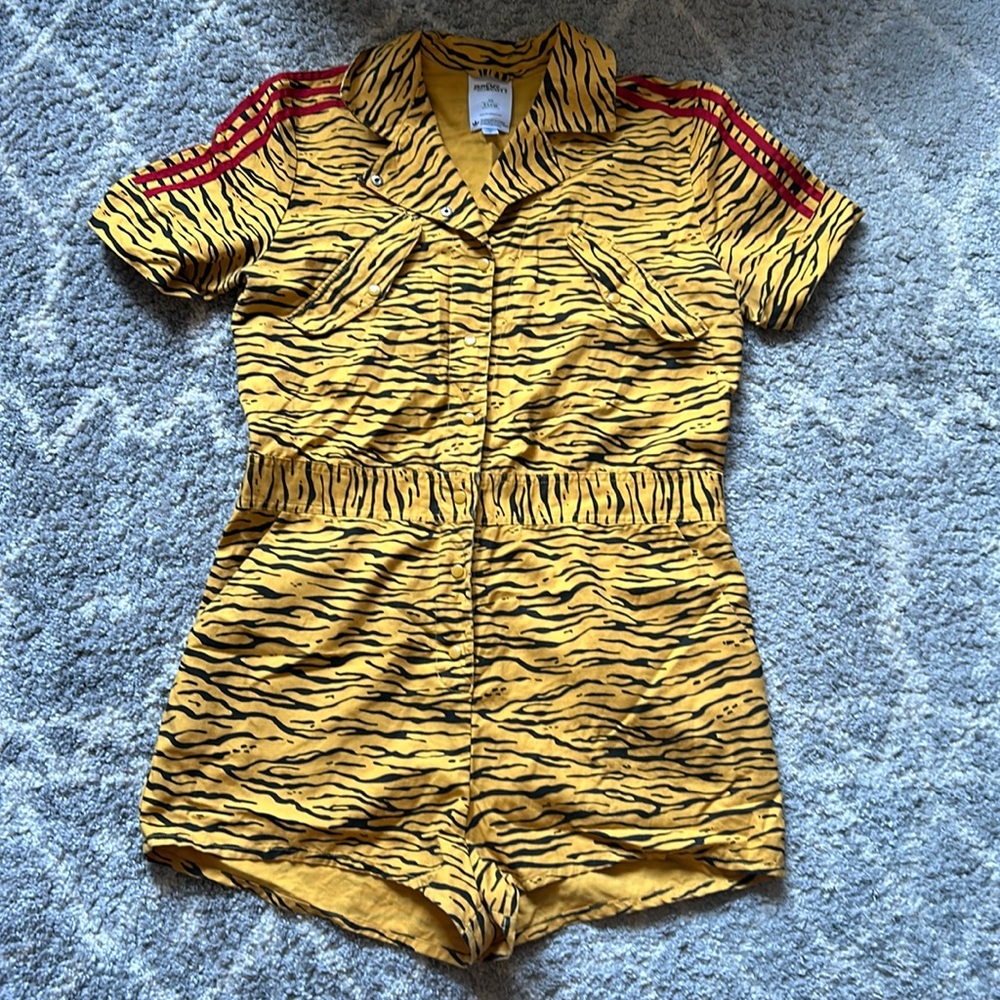 Jeremy Scott X Adidas Zebra Romper. Size XL.